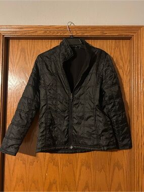 Women's Black Quilted Packable Puffer Jacket